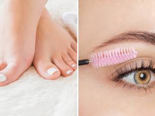 Pedicurebehandeling evt. + gellak of nieuwe set wimperextensions volume