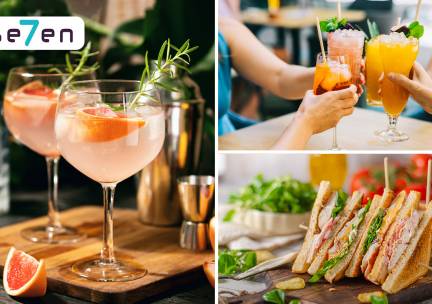 2 cocktails + gerecht naar keuze bij Se7en Utrecht