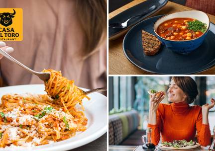 Italiaans 3-gangen keuzediner bij Casa Del Toro Italiano in Amsterdam