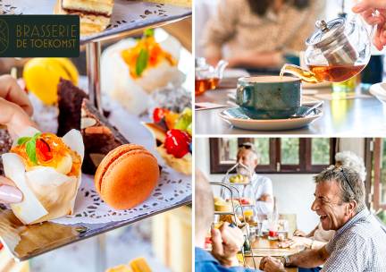High tea + glas bubbels in Giethoorn