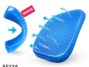 Comfort Seat Gel Kussen 1+1 GRATIS - Luchtdoorlatend Gel Honinggraat! ...