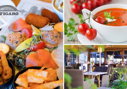 2-gangen keuzelunch bij Le Figaro