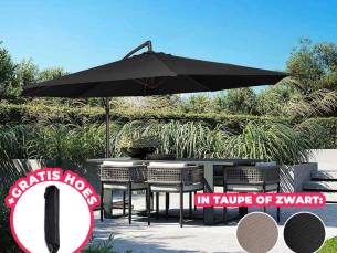Zweefparasol 3 Meter SEVVA&reg; - Inclusief GRATIS Hoes t.w.v. &euro;19,95!