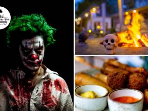 Entree Halloween blotevoetenpad + bittergarnituur + drankje bij Toon Kortooms Park
