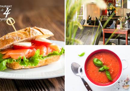 2-gangen keuzelunch bij Restaurant de 4 Jaargetijden