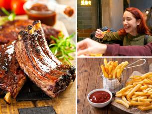 All-You-Can-Eat friet of spareribs (1,5 uur) bij Snackpoint De Kolibrie