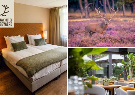 Luxe overnachting voor 2 + ontbijt + evt. 3-gangendiner op de Veluwe