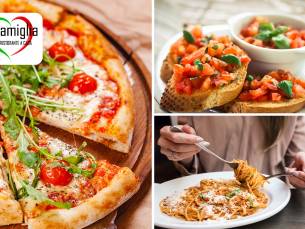 Italiaans 2-gangen keuzediner bij La Famiglia