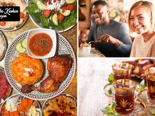 All-You-Can-Eat (zonder tijdslimiet) + onbeperkt thee bij Syrische Keuken Razan