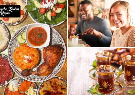 All-You-Can-Eat (zonder tijdslimiet) + onbeperkt thee bij Syrische Keuken Razan