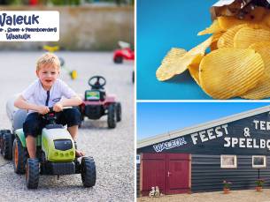 Entree speelboerderij WALEUK Recreatie-, Speel- & Feestboerderij + chips en ranja