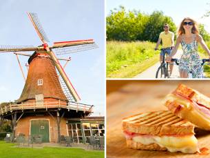 Wandelarrangement incl. gebak + drankje + 2-gangenlunch + toegang molen