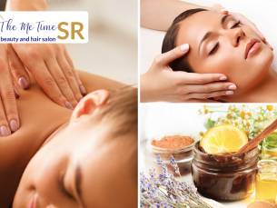 Massage of rugbehandeling naar keuze (30, 45, 50 of 60 min) of gezichtsbehandeling (50 of 60 min)