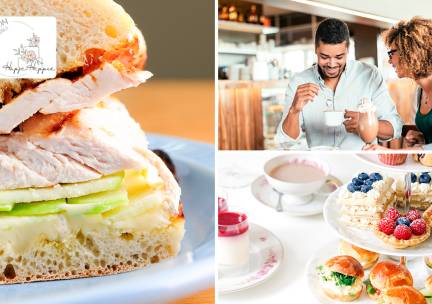 Luxe high tea (2,5 uur) + smoothie bij HapjeHeppie