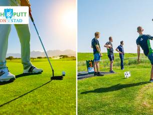 Footgolf of Pitch & Putt golf (9 holes) + flesje fris bij Pitch & Putt Esonstad