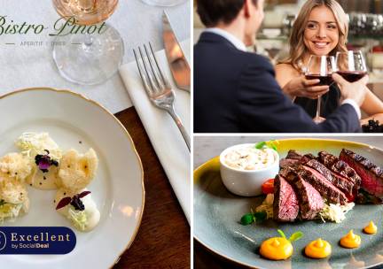 Culinair 3- of 4-gangendiner van de chef bij Bistro Pinot