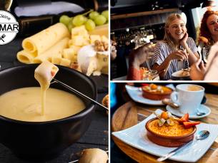 All-You-Can-Eat kaasfondue + evt. dessert bij de Kleine Weimar