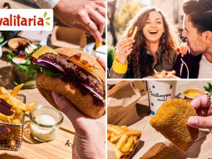 Friet met snack, een broodje of burger + milkshake of frisdrank naar keuze