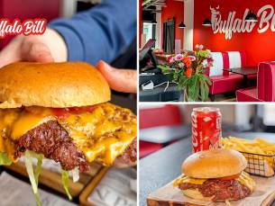 Burger + friet + frisdrank voor afhaal of dine-in