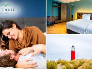 Overnachting(en) voor 2 + ontbijt + welkomstdrankje + late check-out + wellness