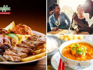 Voorgerecht + mixed grill-plateau (4 soorten vlees) bij Steakhouse Jaffa