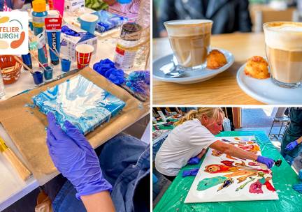 Workshop fluid art (1,5 uur) incl. koffie/thee en iets lekkers