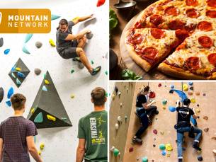 (Ouder- en kind-)introductieles boulderen + pizza Ã³f ARN-basiscursus toprope klimmen