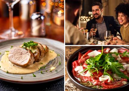 Bezorgen: hoofdgerecht of 3-gangendiner bij De Culinaire Traiteur