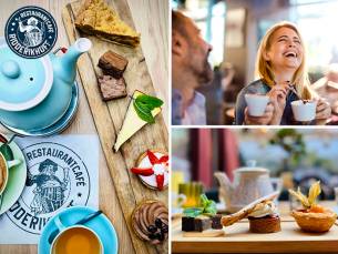 Koffie of thee + gebak naar keuze bij Ridderikhoff