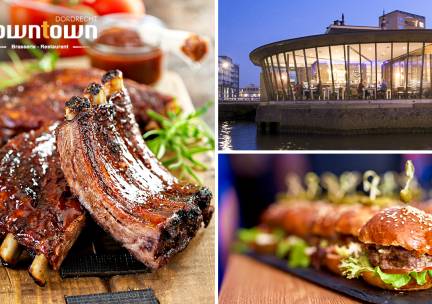 3-gangen shared dining-diner bij Brasserie Down Town