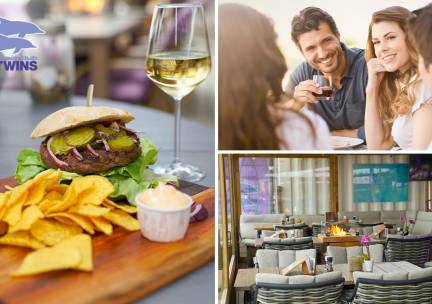 2- of 3-gangen keuzediner aan zee bij Beachclub TWINS