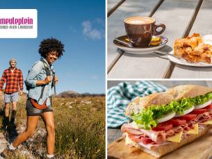 Wandelarrangement incl. warme drank, gebak en 2-gangenlunch bij Snack-Plaza & Brasserie Meuleplein