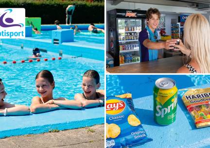 Entree voor Optisport Zwembad Zegenwerp + drankje + lekkers