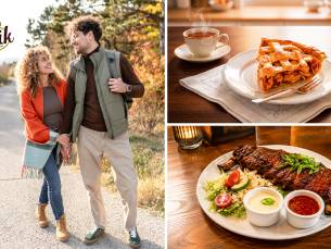 Wandelarrangement incl. warme drank + gebak + 2-gangenlunch bij Puik