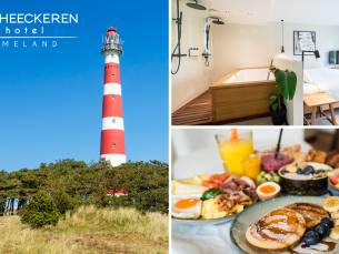 Overnachting(en) + ontbijt + welkomstdrankje + luxe picknickmand + meer voor 2 op Ameland
