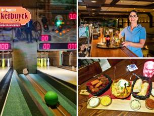 1 uur kegelen (4 tot 6 pers.) + borrelplank