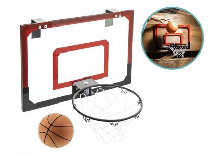 Mini basketbalbord 4530 cm met ring Ã20 cm bal en net
