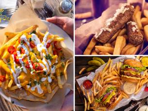 Friet + snack(s) of burgermenu of loaded fries + frisdrank
