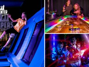 Jumpen (1,5 uur) + jumpsokken + zakje chips OF 3 uur entree tijdens All Night Long