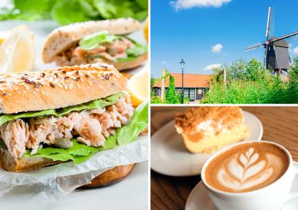 Wandelarrangement incl. koffie of thee en gebak + 2-gangenlunch bij EetcafÃ© Havenzicht