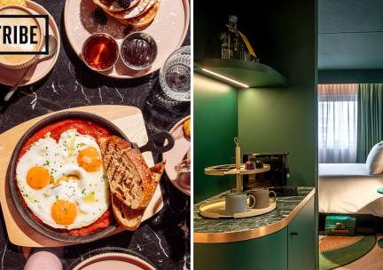 Overnachting voor 2 + drankje + ontbijt + late check-out + meer bij TRIBE Den Haag Centraal