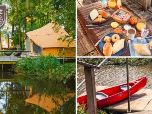 2 of 3 glamping-overnachtingen voor 2, 4, 5 of 6 personen + luxe ontbijt bij Ark Van NoÃ«