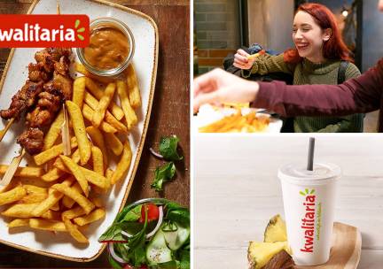 Schotel naar keuze + friet + salade + evt. milkshake of frisdrank bij Kwalitaria Hoge Veld