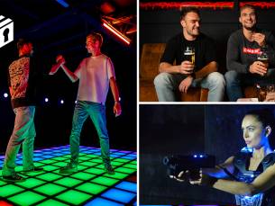 'De vloer is lava'-spel (15 of 45 min) + lasergamen