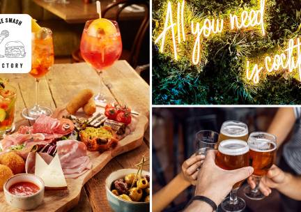 High cocktail, high beer of high wine + hapjes bij The Smash Factory