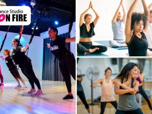 Workshop Bungee Super Fly of 1 of 2 maanden onbeperkt yoga of zumba