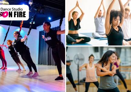 Workshop Bungee Super Fly of 1 of 2 maanden onbeperkt yoga of zumba