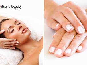 DecolletÃ©-, hals- en gezichtsmassage (20 min) of luxe manicurebehandeling