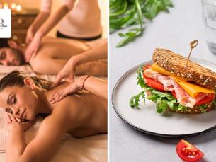 Duo-verwenarrangement + luxe 2-gangen keuzelunch + 2 drankjes naar keuze