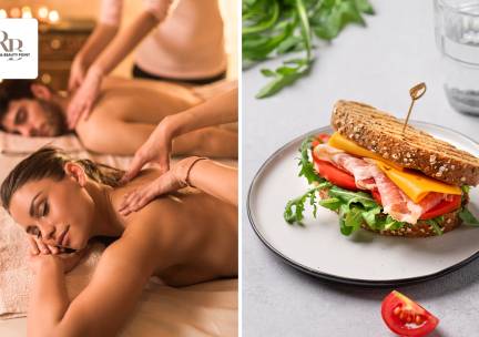 Duo-verwenarrangement + luxe 2-gangen keuzelunch + 2 drankjes naar keuze